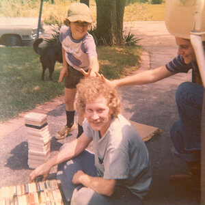 Me (Marc), Chris Mader, Nephew Chris Reed and Fred (the dog) circa 1973