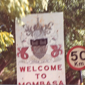 Welcome to Mombasa in 1980 from a moving car window.