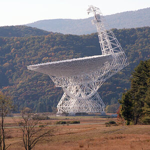 The main dish at the National Radio Observatory in Green Bank.