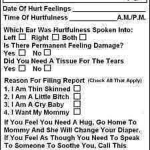hurt feelings report