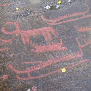 Petroglyphs - Rock carvings from ~1000 B.C. in the south of Sweden