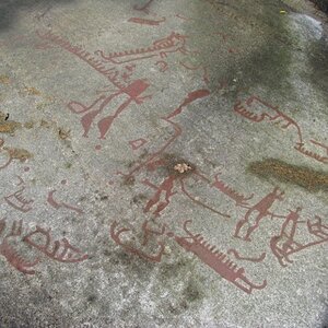 Petroglyphs - Rock carvings from ~1000 B.C. in the south of Sweden