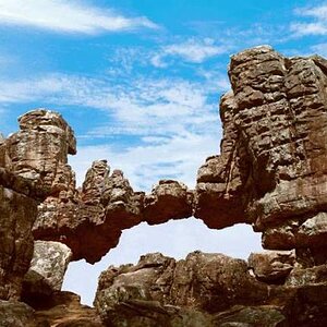 Natural rock formations on the Tirumala hills