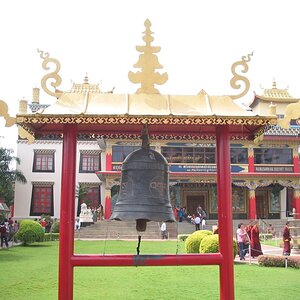 The bell in front of temple