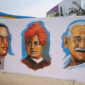 Paintings on wall - Freedom fighters 3