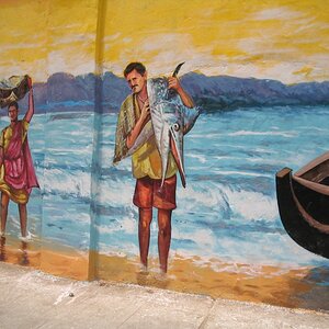 Paintings on wall - Fishermen