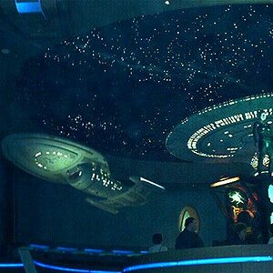 Voyager and Enterprise D