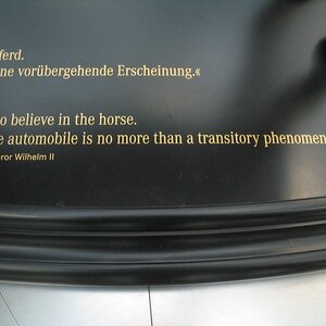 So goes the saying of emperor Wilhelm II at the museum 8th floor entry
