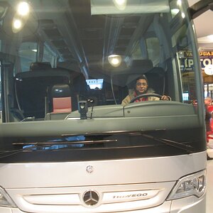 Trying a hand in the superstill Mercedes Travego