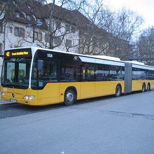The route 42 bus in which I travelled in Stuttgart...