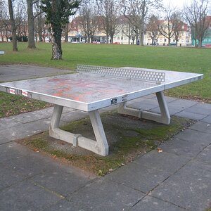 Always ready Pingpong table in the park at Ludwigsburg