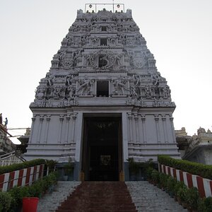 The famous temple at Annavaram, 125 Km south from Visakhapatnam on the way to Vijayawada.