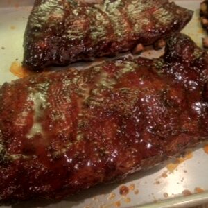 St. Louis Style Ribs   Finished With Glaze