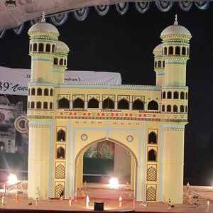 December 2013 cake show highlight was the famous Charminar of Hyderabad city made in sugar