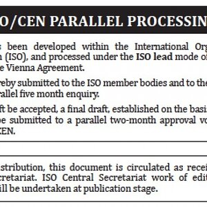 ISO/CEN Parallel Processing note
