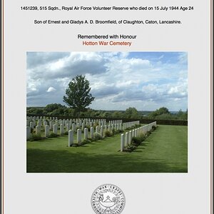 Certificate of Commemoration issued by the Commonwealth War Graves Commission