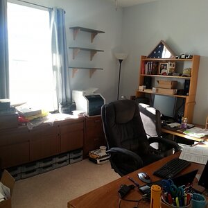 Office - kind of small for all our stuff. More purging and organizing is on my schedule.